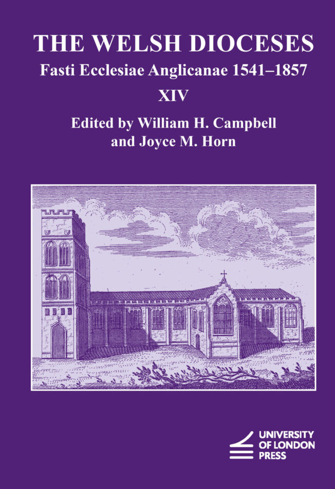 Book cover for Fasti Ecclesiae Anglicanae 1541–1857: The Welsh Dioceses XIV