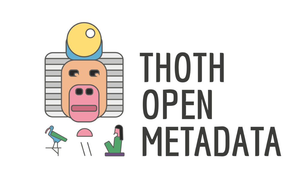 Thoth Open Metadata logo featuring a stylised illustrated figure and the words “Thoth Open Metadata”.