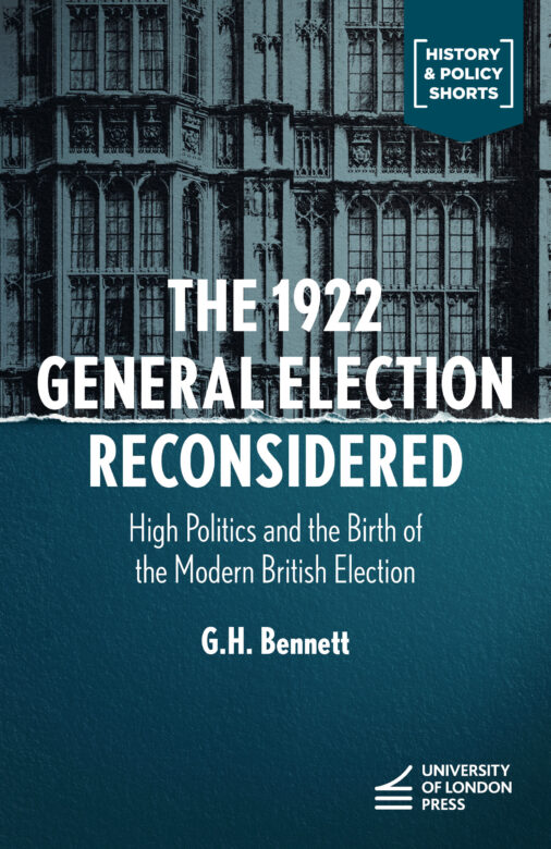 Book cover for The 1922 General Election Reconsidered